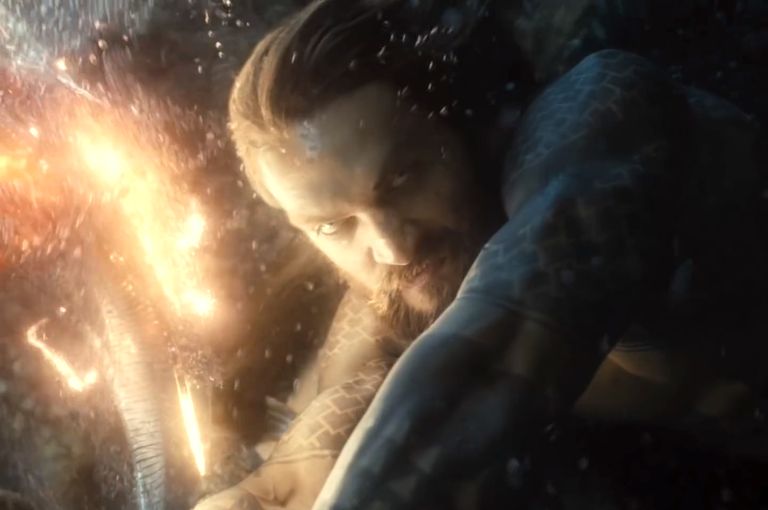 Jason Momoa stars as Aquaman in Justice League