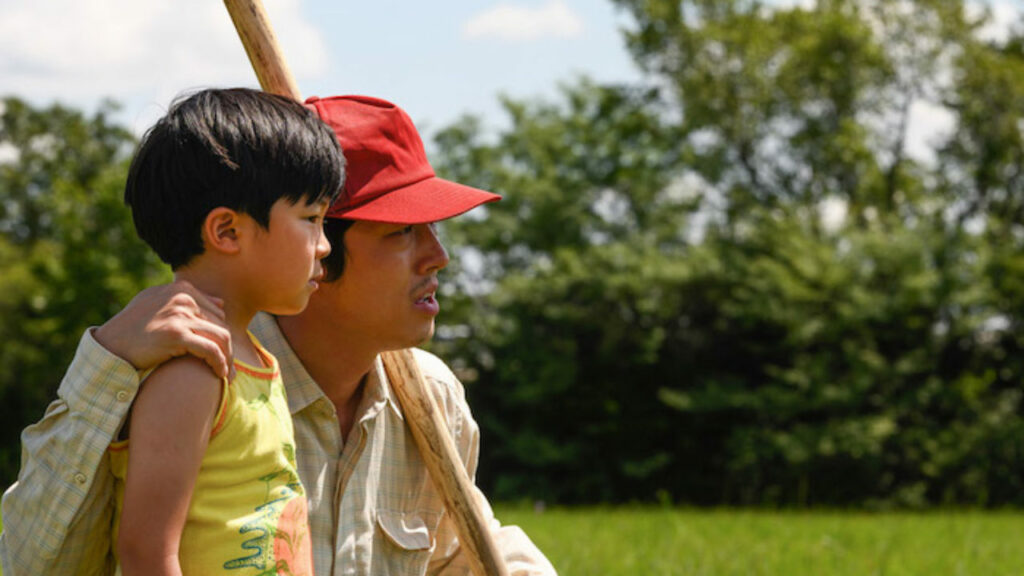 Oscar nominee Steven Yeun as Jacob and Alan S Kim in Minari