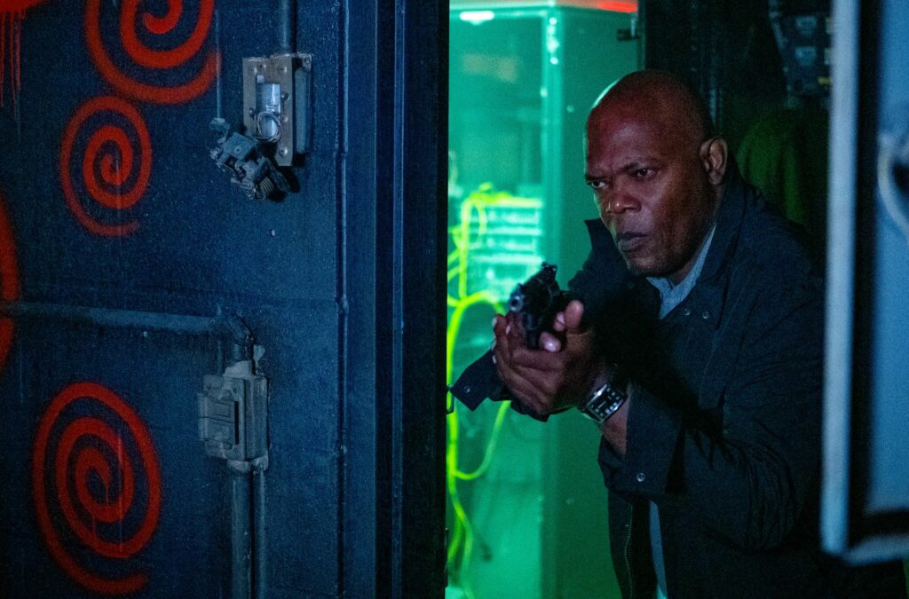 Samuel L Jackson as Marcus Banks in Spiral: From the Book of Saw