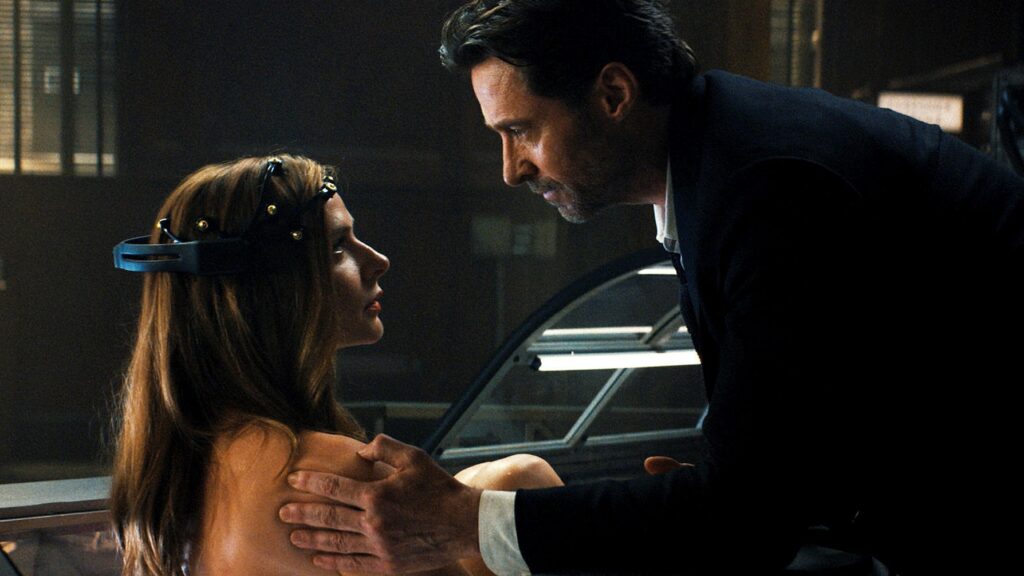 Hugh Jackman and Rebecca Ferguson reunite in Reminiscence, a science fiction film written and directed by Lisa Joy