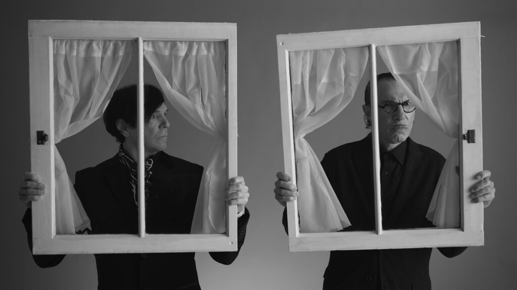 Ron Mael and Russell Mael in Edgar Wright music documentary The Sparks Brothers