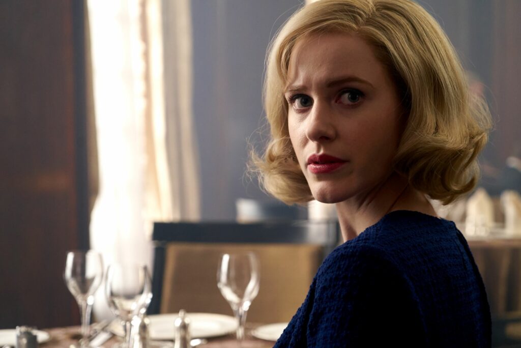 Rachel Brosnahan as Emily Donovan in Dominic Cooke's Cold War spy thriller The Courier 2020