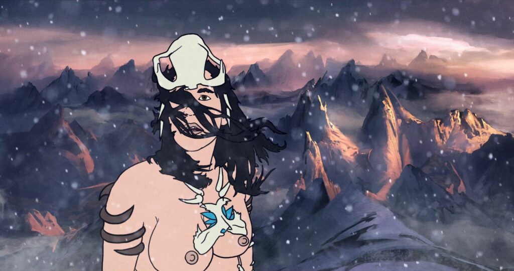 Tzod on the mountain, voiced by Lucy Lawless in The Spine of Night